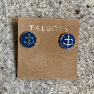 Talbots Nautical Anchor Earrings - NWT